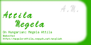 attila megela business card